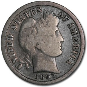 1895 Barber Dime VG 1895 Barber Dime VG